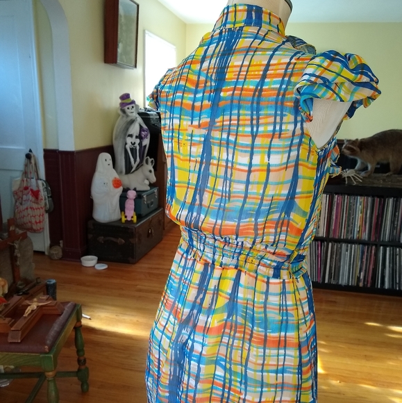 💐Super Colorful Ruffle Front Dress💐 - Picture 8 of 8